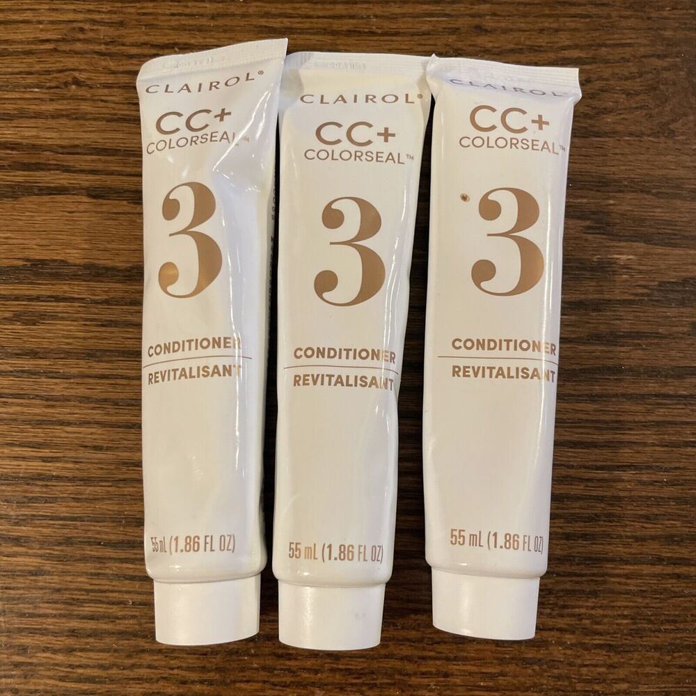 3 Clairol CC + Color-seal Step 3 Conditioner 1.86 Fl Oz Each Nice & Easy